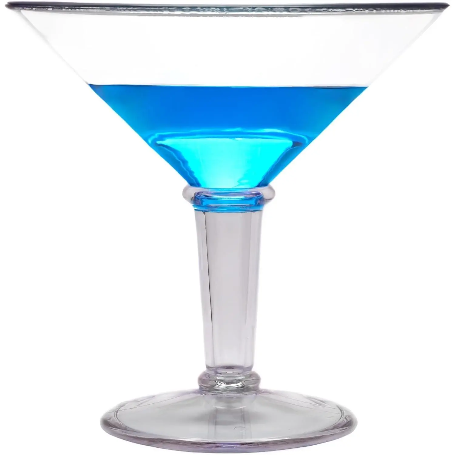 Shatterproof Plastic Jumbo Martini Cocktail Glass, BPA Free, 48 Ounce, Clear