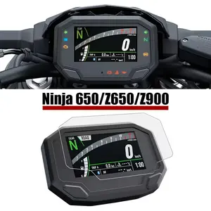 Motorcycle Dashboard Protection Film for Kawasaki Z900 Z650 Ninja650, HD LCD Screen Protector, Tpu Soft Film, Customizable Display Cover