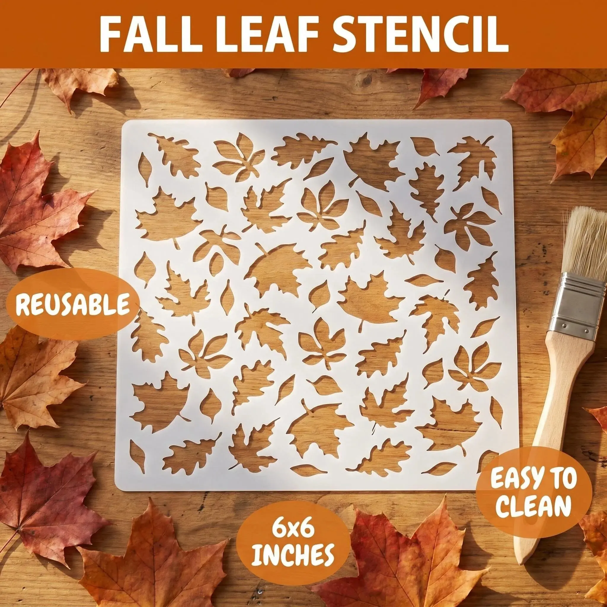Creative Maple Leaf Pattern DIY Graffiti Drawing Template, Reusable Painting Mold, Canvas Stencil, Hollow Board for Art Projects