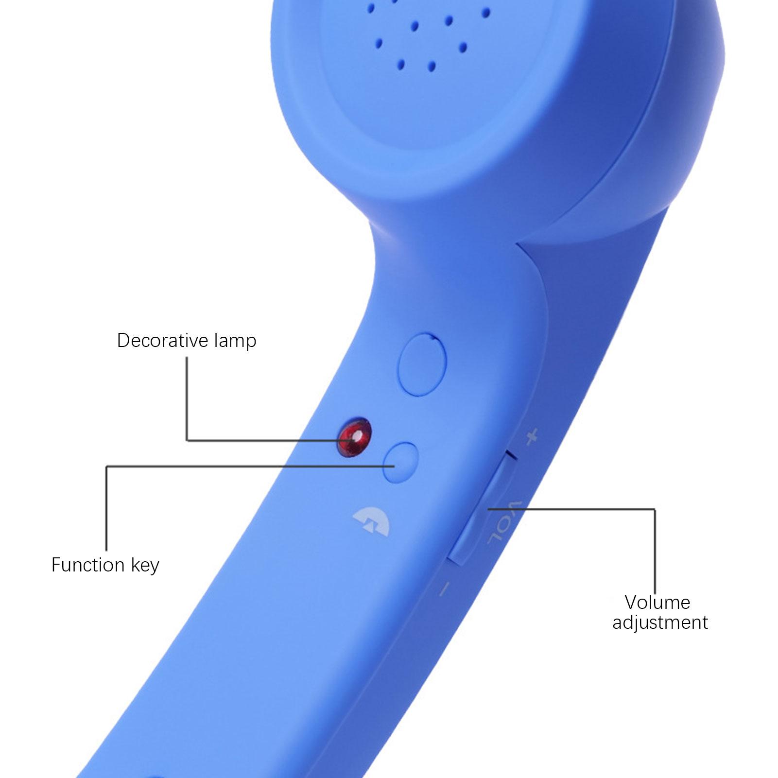 Wired Type-C Mobile Calls Telephones Receiver Antique Style Call Accessory Plug Play Clear Calls Handset Headset Companion