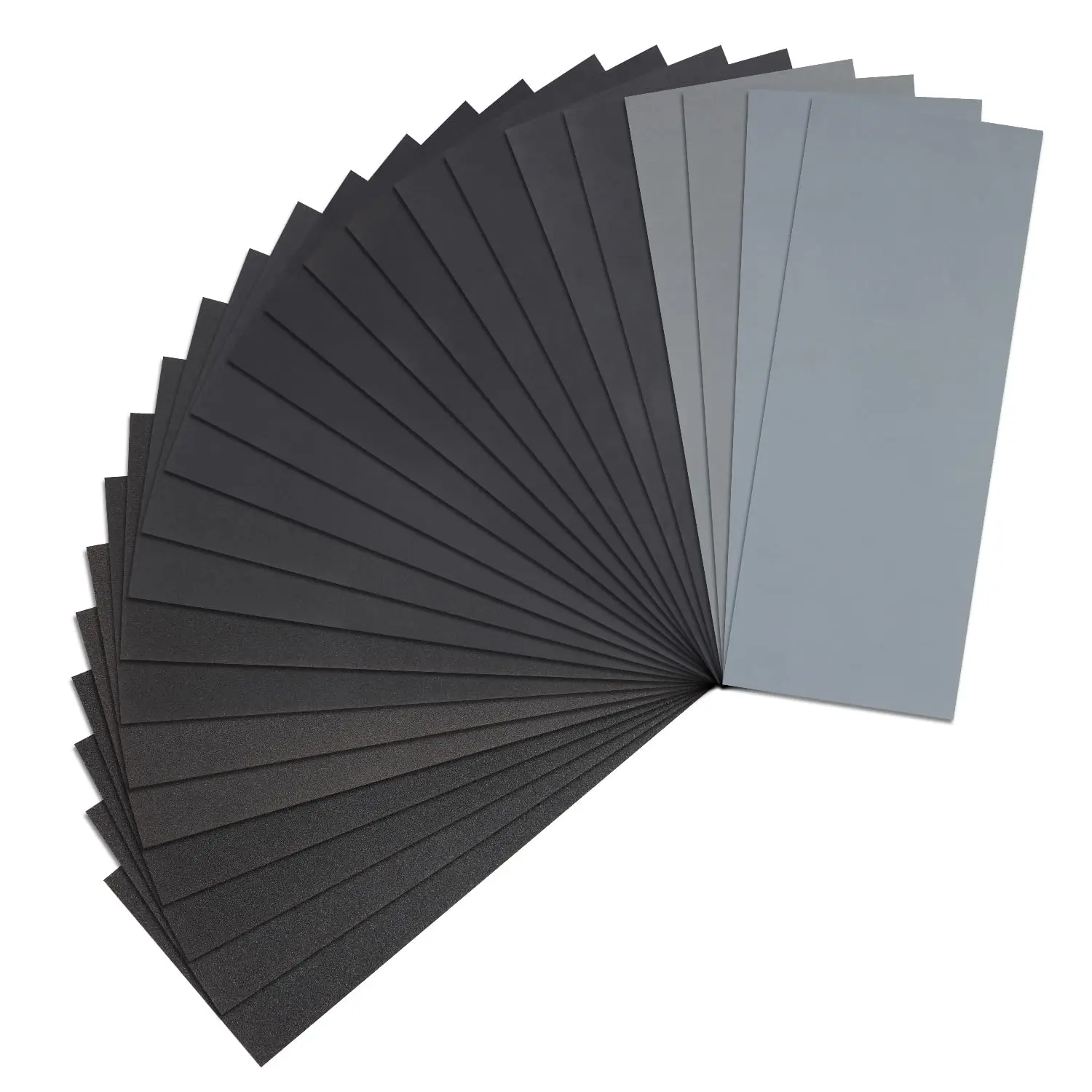 24 count Sandpaper,  Wet Dry  Sand Paper | 120 to 3000  Grit Sanding Paper for  Furniture Finishing, Metal Sanding and Automotive Polishing, 9 x 3.6 Inches.