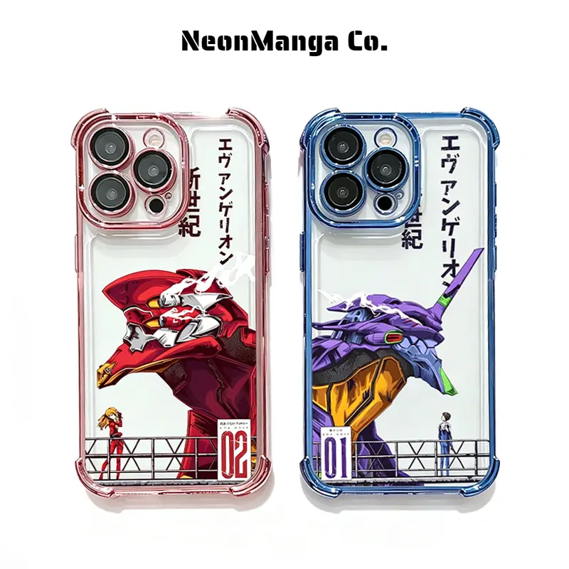 N-Neons Anime Genesis EVA Mechanical Phone Case - TPU Soft Protector with Anime Art, EVA Designs, Fits iOS iPhone 17/16/15/14/13/12/11 Series, Ideal Holiday Gift, Accessories, Iphone Series