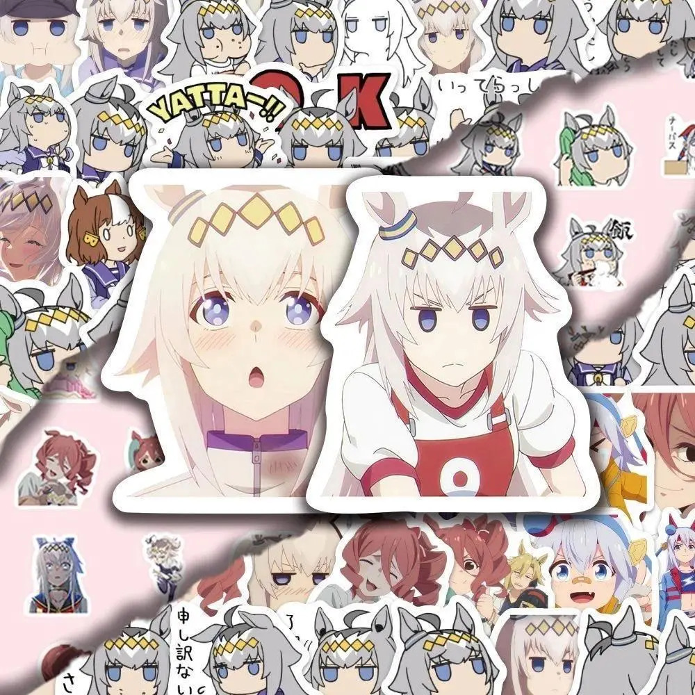 100Pcs Uma Musume Cinderella Gray Anime Stickers, DIY Accessories for Laptop & Phone, 2026 Popular Novelty Toy Decals for Suitcase & Notebook