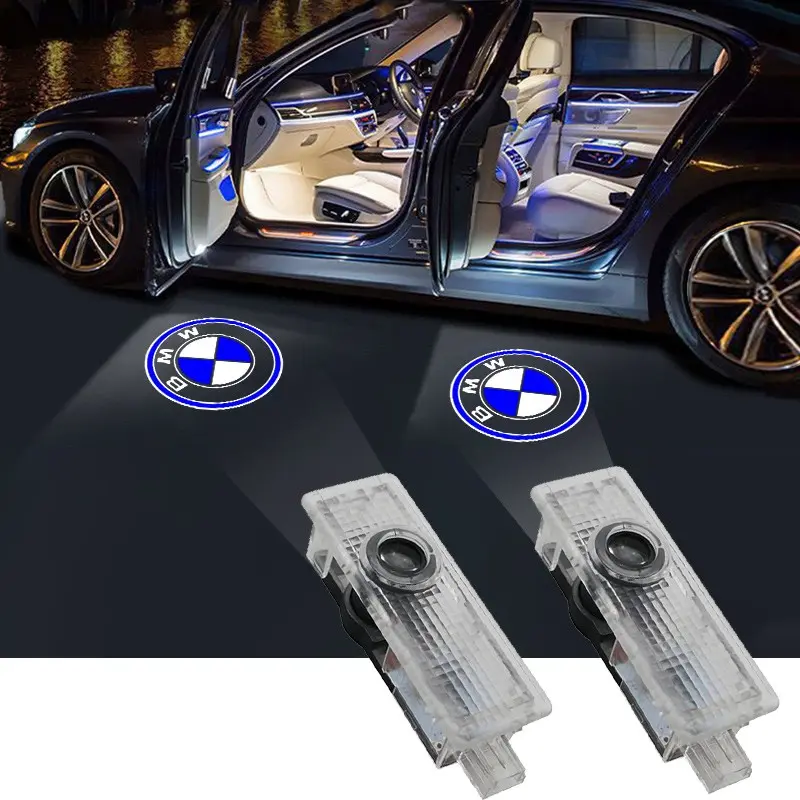 2Pcs Car Door Welcome LED Projector Laser Door Light Car Welcome Lights For BMW F32 F33 F34 F15 F10 F01 F11 E90 E60 E46 E93 F20 F21 F30 F31 Auto Accessories