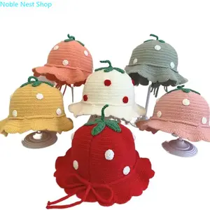 Kids Knitted Beanie Hat, Soft Breathable Warm Wide Brim Princess Style Baby Girl Winter Cap