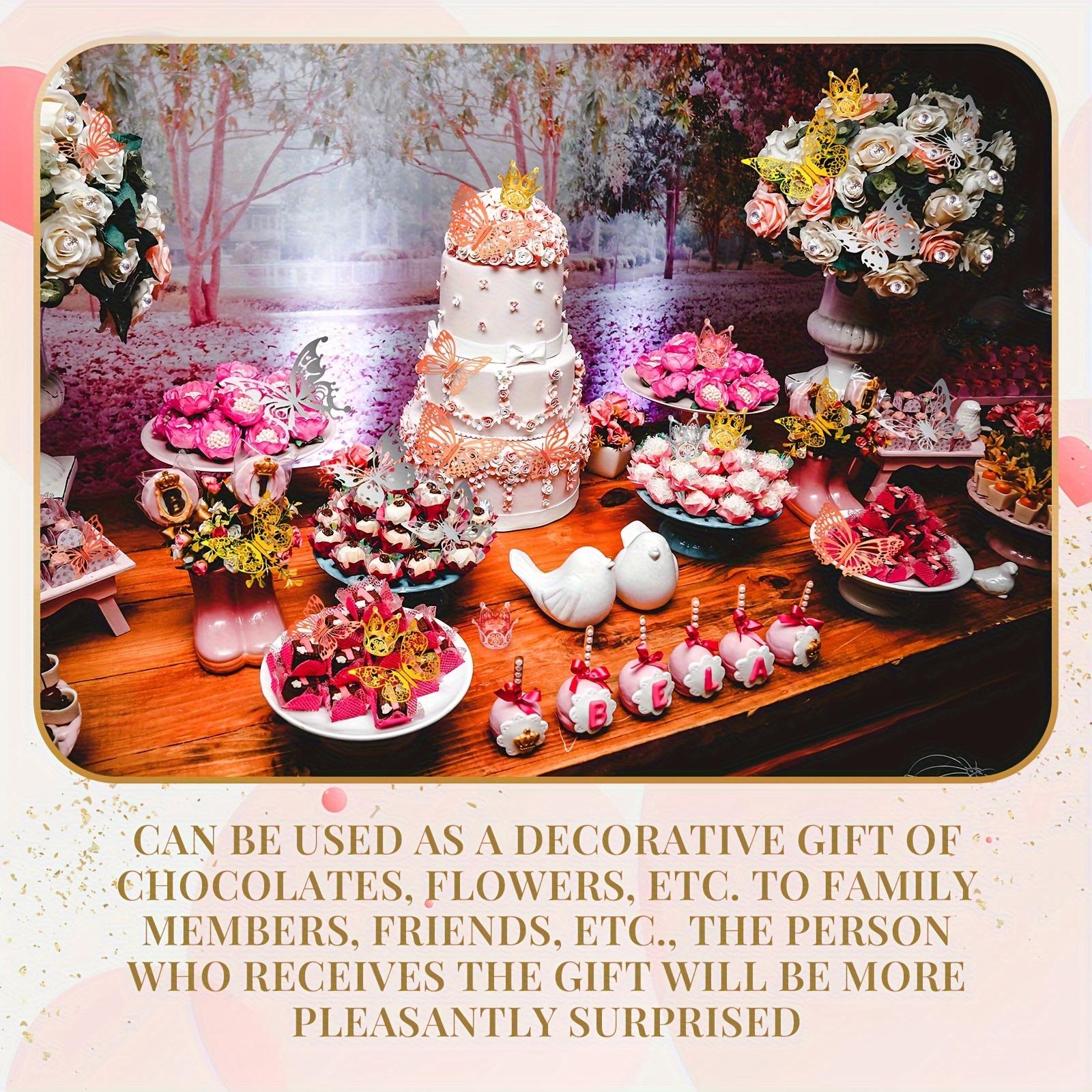 For Weddings, Birthdays & Anniversaries, Bouquet & Cake Decoration Complete Solution, 3 Color Crown Butterfly Bouquet Accessories, Complete with Crowns Butterflies Pins, Effortlessly Handle Holiday Decoration Setting, 152 Pack For Weddings, Birthdays & Anniversaries, Bouquet & Cake Decoration Complete Solution, 3 Color Crown Butterfly Bouquet Accessories, Complete with Crowns Butterflies Pins, Effortlessly Handle Holiday Decoration Setting, 152 Pack