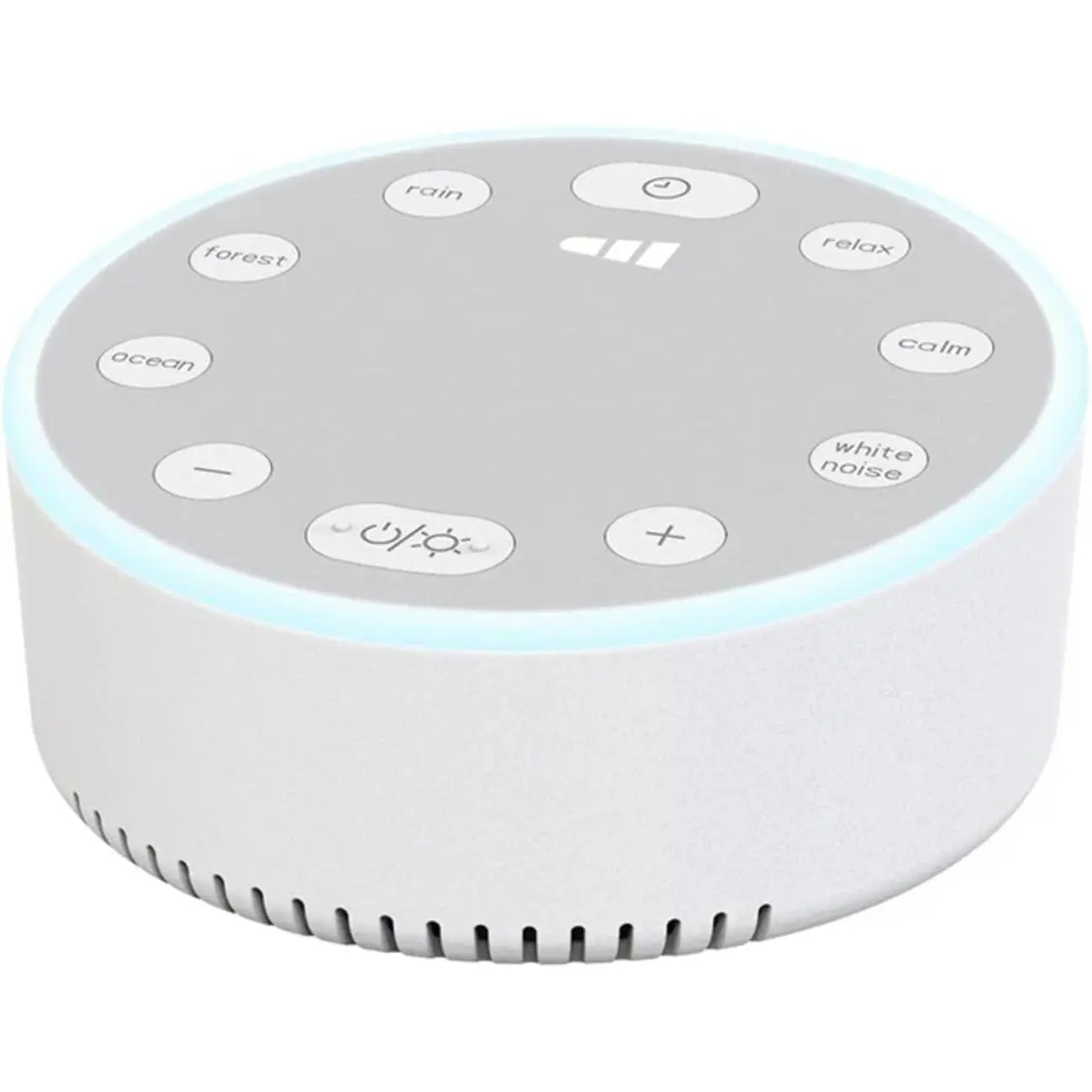 Portable Compact ABS Bluetooth Wireless Speaker - White Noise, Sleep Audio, Adjust Volume, Mood Sleeping Aid, Ambient Lighting, Phone Compatibility, Button Controls, Clip for Distraction-Free Driving in All Vehicles