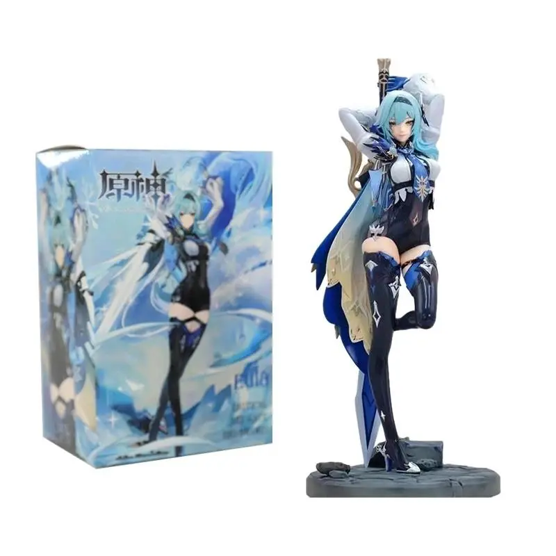 2026 hot item 18cm Eula Figure Genshin Impact PVC Action Figure Anime Cute Girl Klee Paimon Eula Figurine Hu Tao Collect Model Toy Doll Gift Popular toys