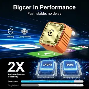 The 2026 model of the Wireless CarPlay Adapter for iPhone and Android is compact and stylish, offering a fast, stable, and lag-free connection with hands-free calling support. It makes a great gift for your boyfriend.