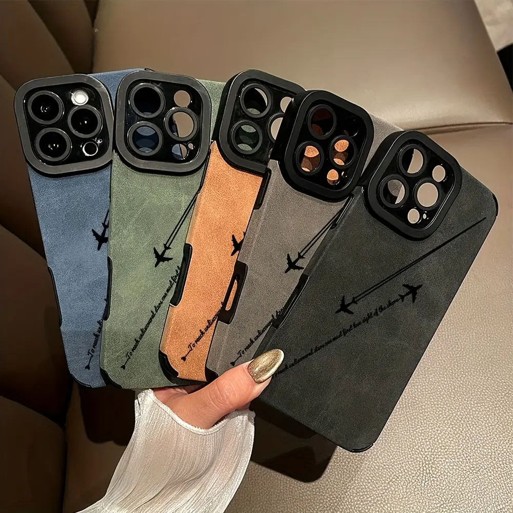 Phone Case - A Minimalist Phone Case Featuring a Flying Airplane Design, Fully Protective And Shock-Resistant, Suitable for Iphone Including 17/16/15/14/13/12