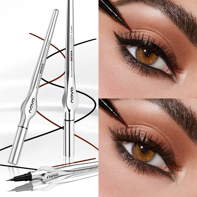 Waterproof Matte Liquid Eyeliner Pen, Ultra-Fine, Fast-Drying, Smudge-Proof, Easy Glide Formula, Perfect for Bold Makeup, Enhance Eye Makeup, Ideal for Beginners, Longwear Eye Liner