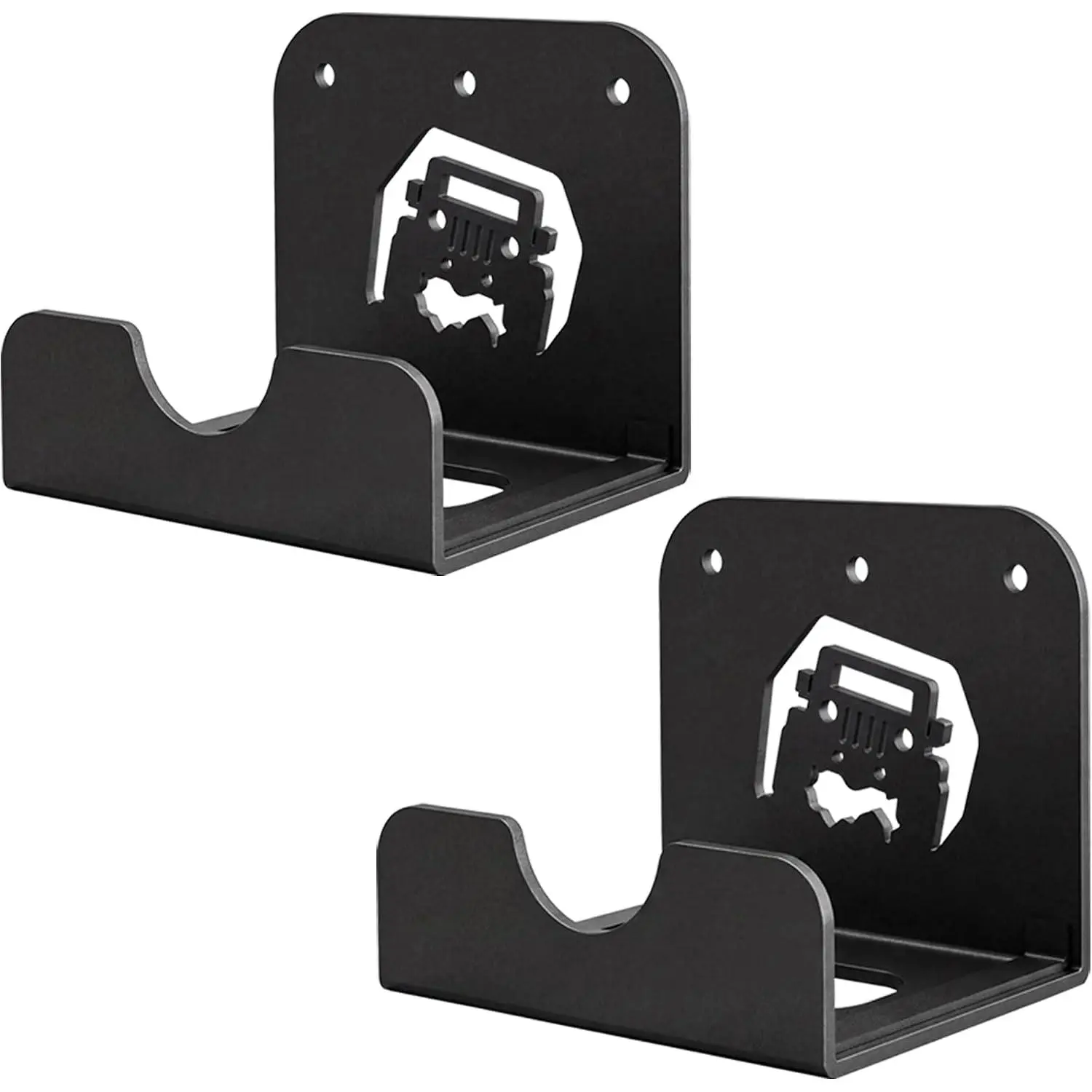 Heavy Duty Powder Coated Metal Mounting Brackets - 2 Pack, Door Hanger Hardware Support for Household Wall/Door Mount & Window Repair Tools