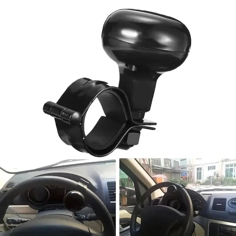 Universal Truck Heavy Car Duty Anti Slip Steering Wheel Cover Spinner Knob Handle Booster Grip Protective Auxiliary Ball Safe Steering Wheel Accessories