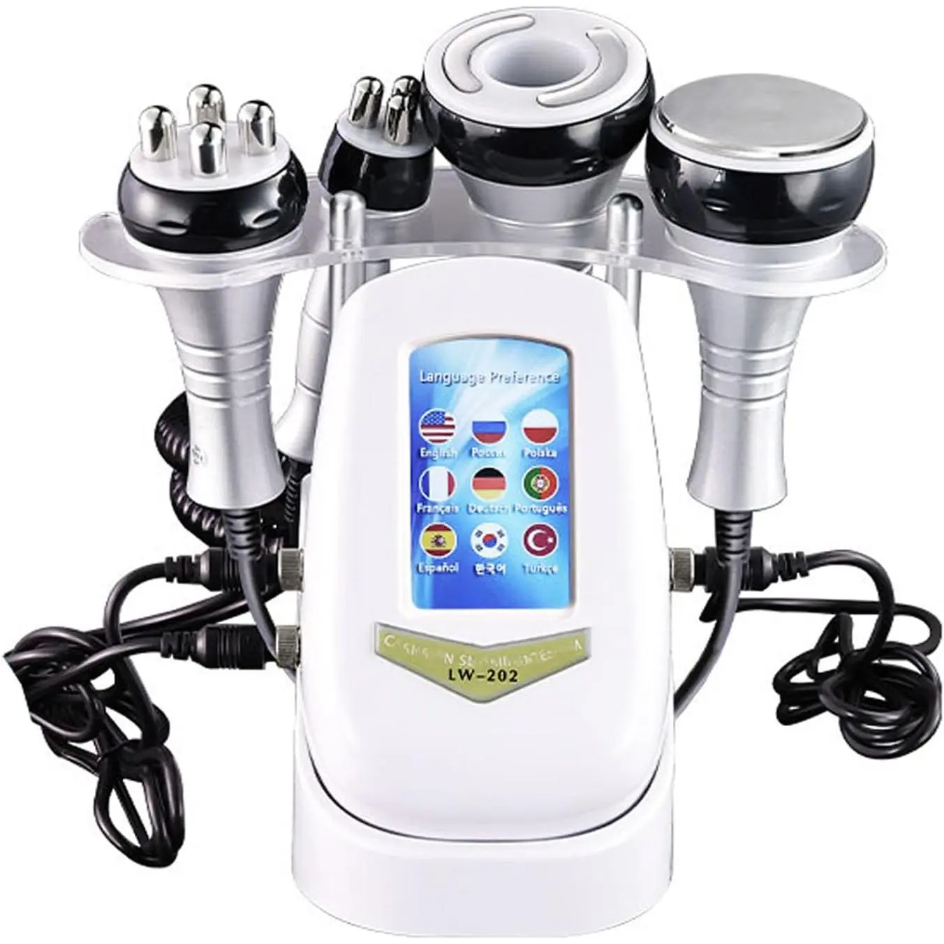 Facial Beauty Device, 4-Handle Multi-Function Skin Care Machine for Delicate Treatment - Professional Salon & Home Use, Four Handles