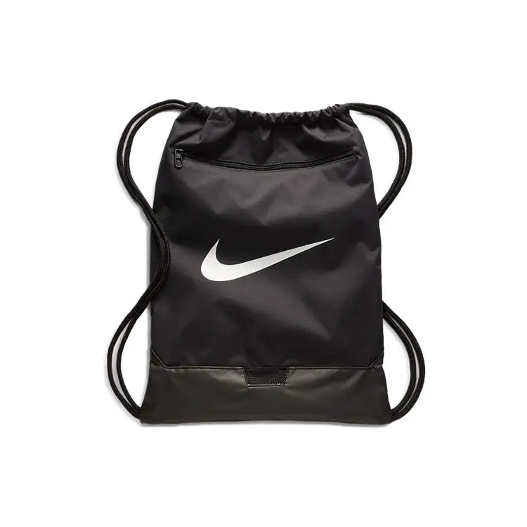 Nike Brasilia Drawstring Training Backpack for Men and Women – Polyester Fitness Bag in Black