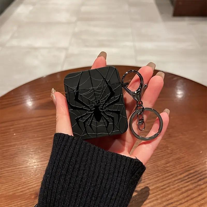 Spider Pattern Square Earbud Case Shockproof Protective Cover Compatible with Wireless Earbuds 1/2/3/4 Pro Pro 2