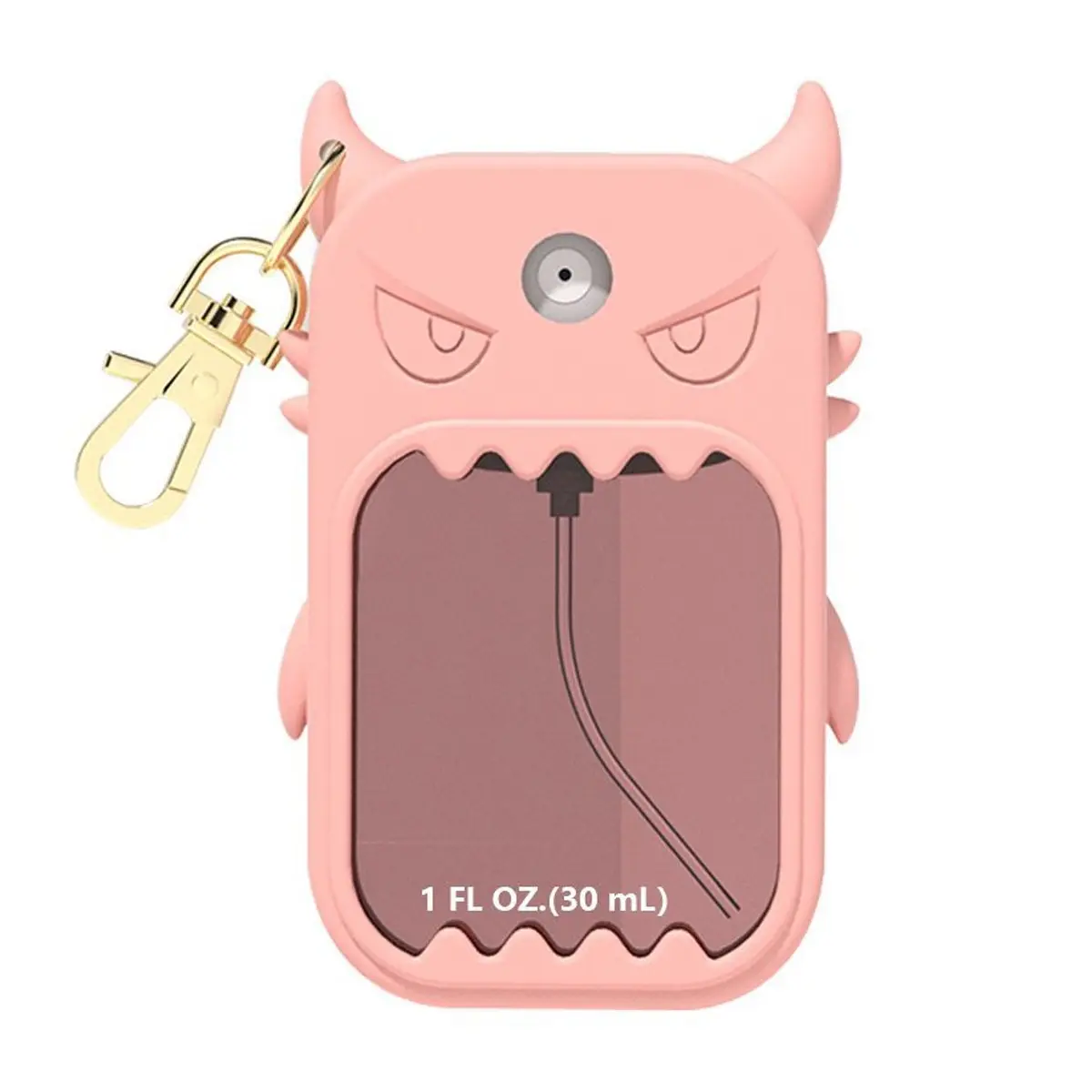 Silicone Hand Sanitizer Case Holder with Keychain Included, Compatible with Touchland, Durable & Portable Design, Perfect for Daily Use