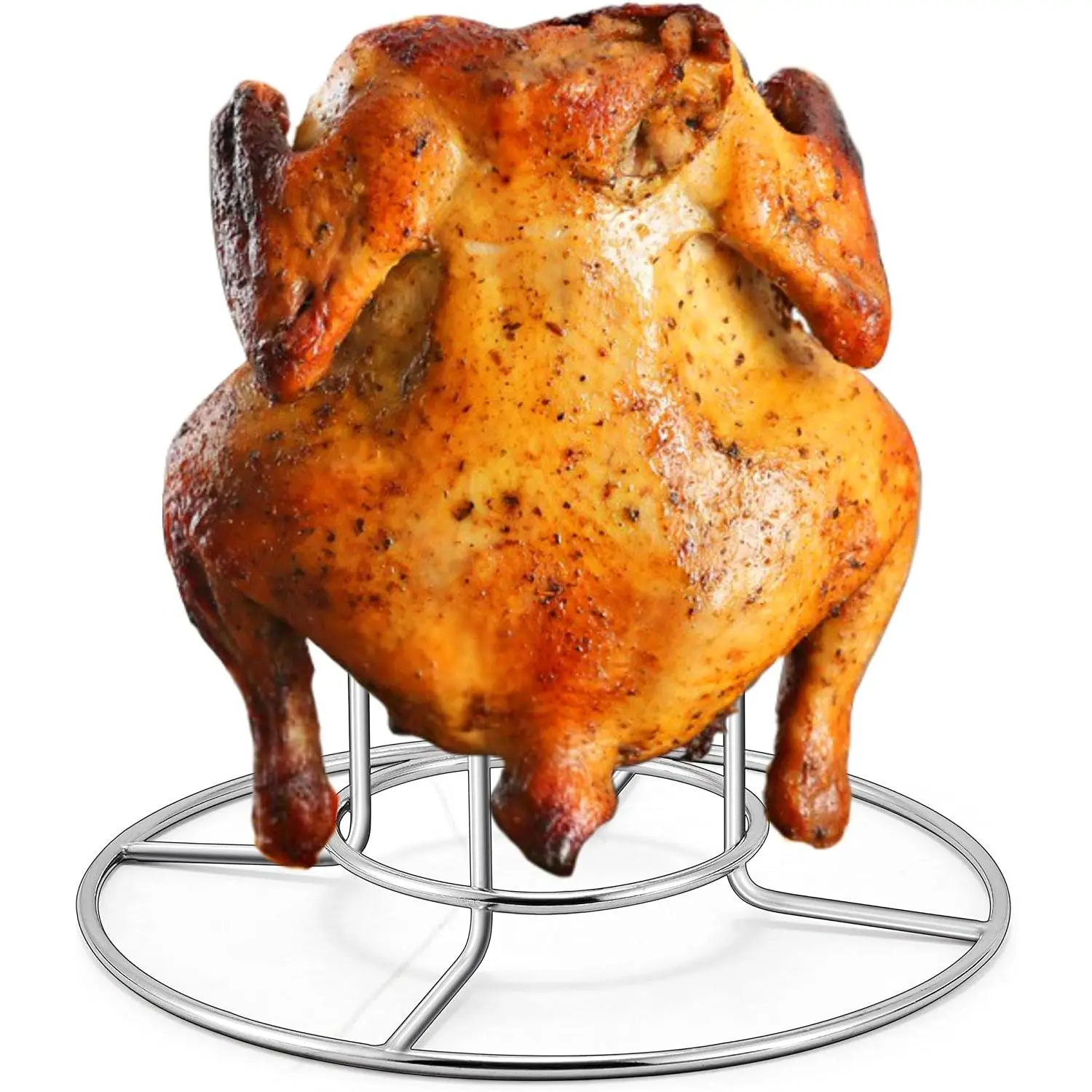 Can Chicken Holder - Stainless Steel Stand for Grill, , Oven -  & Sturdy, Dishwasher Safe & Easy Clean