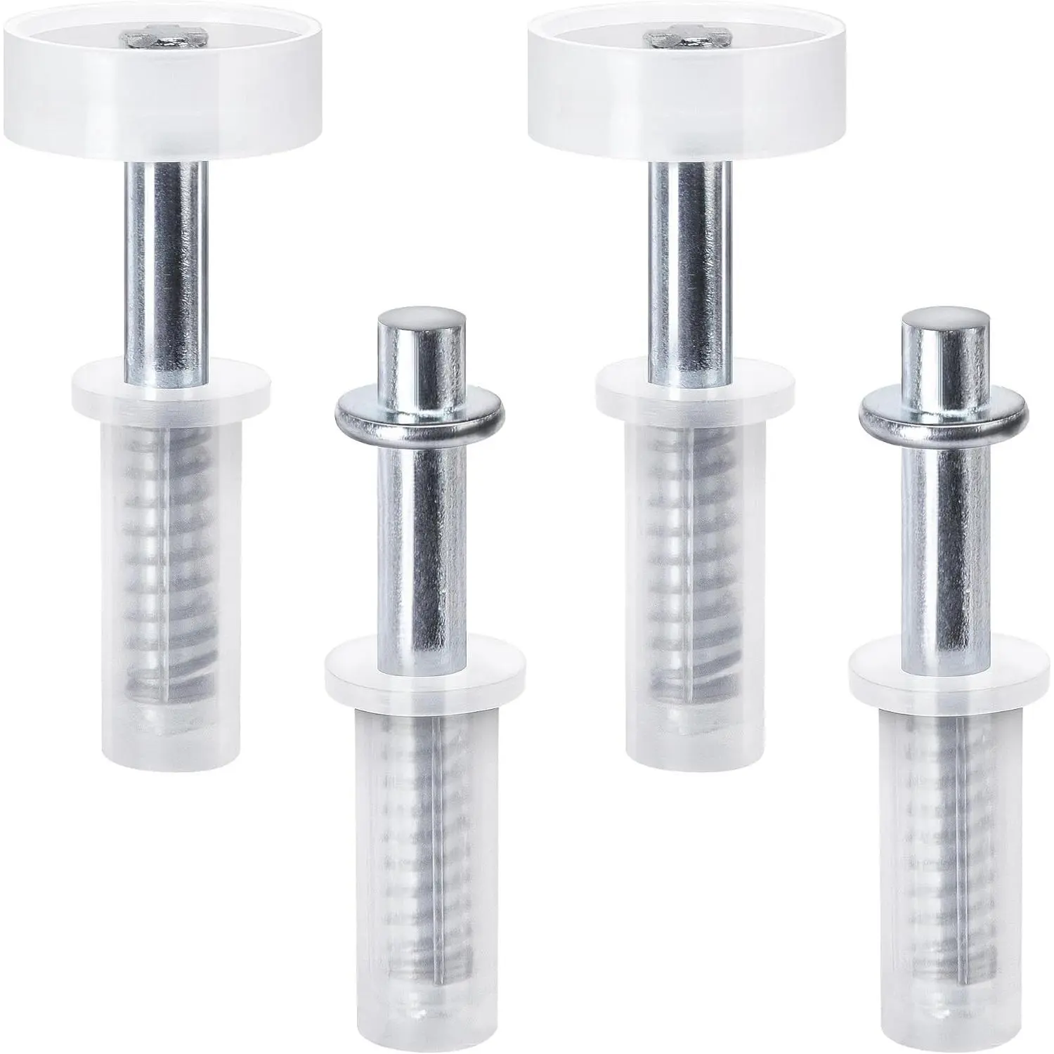 4 Pcs Bi-Fold Door Top Roller Guide Wheel Top Pivot Spring Loaded Bifold Door Hardware Kit Bifold Closet Door Repair Kit for Folding Pocket Door Accordion Barn Door
