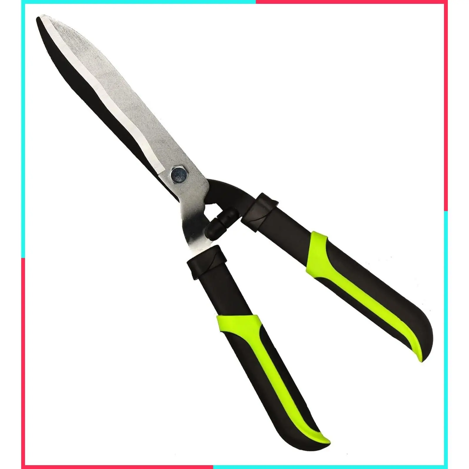 Hedge Clippers Handheld, Bush Cutters Trimmer with Sharp Wavy Blades, Garden Shears for Trimming Borders and Hedges, 19 Inch