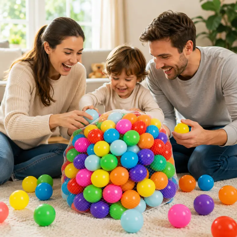 100 Count 2.2 Inch Ball Pit Balls 8 Vibrant Bright Colors Non-PVC Plastic Balls, BPA Lead Phthalate Free Non-Toxic Safe Durable Soft Ocean Play Balls for Toddlers Kids Play Tent Ball Pit Swim Pool Birthday Party Decoration