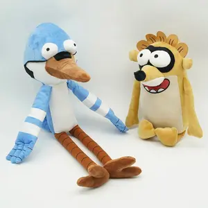 Latest Super Cute Cosplay Cartoon‌ Regular Work Show Character Rigby / Mordecai Plush Toys Anime Animation Stuffed Plushie Doll