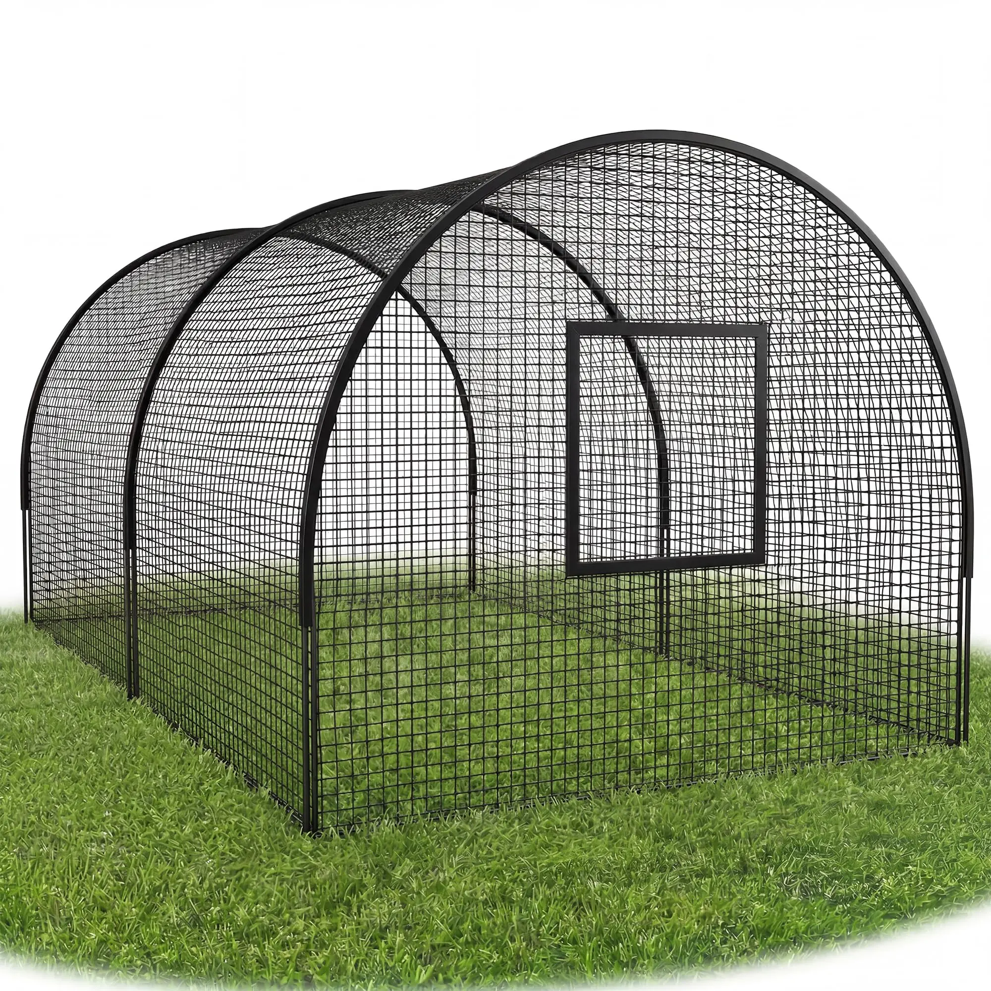 Baseball Batting Cage, Portable Practice Softball Cage Net and Frame, Backyard Practice Tunnel