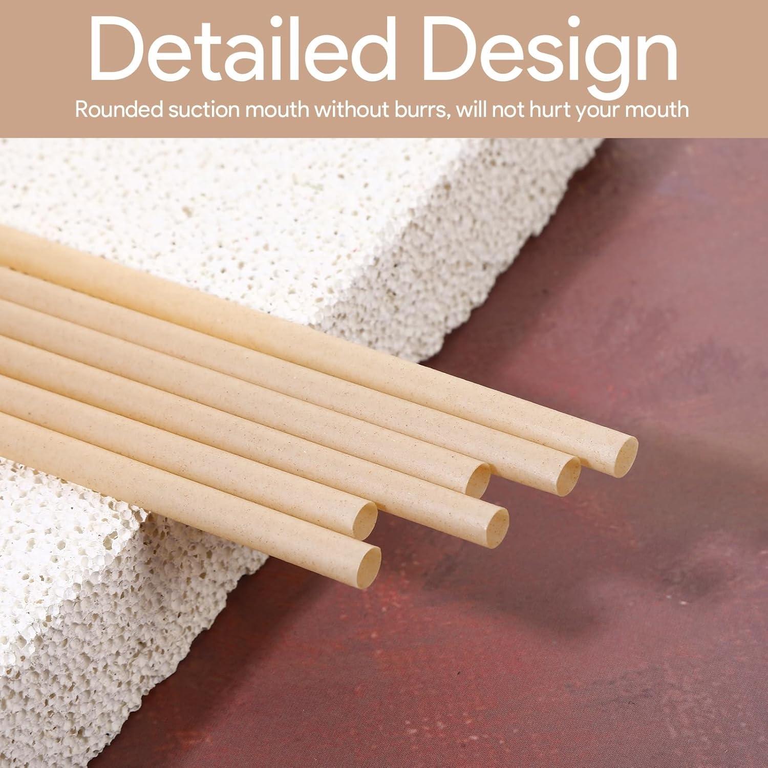 For Home Daily, Restaurant & Party Drinks, Environmental Drinkware Accessory Solution, Biodegradable Sugarcane Straws, Plastic-free Non-softening Heat-resistant, Effortlessly Get Environmental Friendly Drinking, 8 Inch 200 Pack For Home Daily, Restaurant & Party Drinks, Environmental Drinkware Accessory Solution, Biodegradable Sugarcane Straws, Plastic-free Non-softening Heat-resistant, Effortlessly Get Environmental Friendly Drinking, 8 Inch 200 Pack