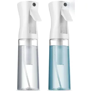 2 Pack Continuous Spray Bottles - Ultra Fine Mist Sprayer |   Water Spray Bottle For Hair Mister Spray Bottle |   Hair Spray Bottles For Hairstyling, Cleaning, Salons - 2pk 6.8 OZ / 200 ML