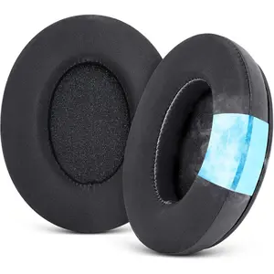 Cooling Gel Replacement Earpads Cushions for HyperX Cloud/Alpha, Audio Technica M50X/M40X, Turtle Beach Stealth 400/600, Sony MDR 7506 & More - Ear Pads with Memory Foam & Added Thickness & Soft(Gift)