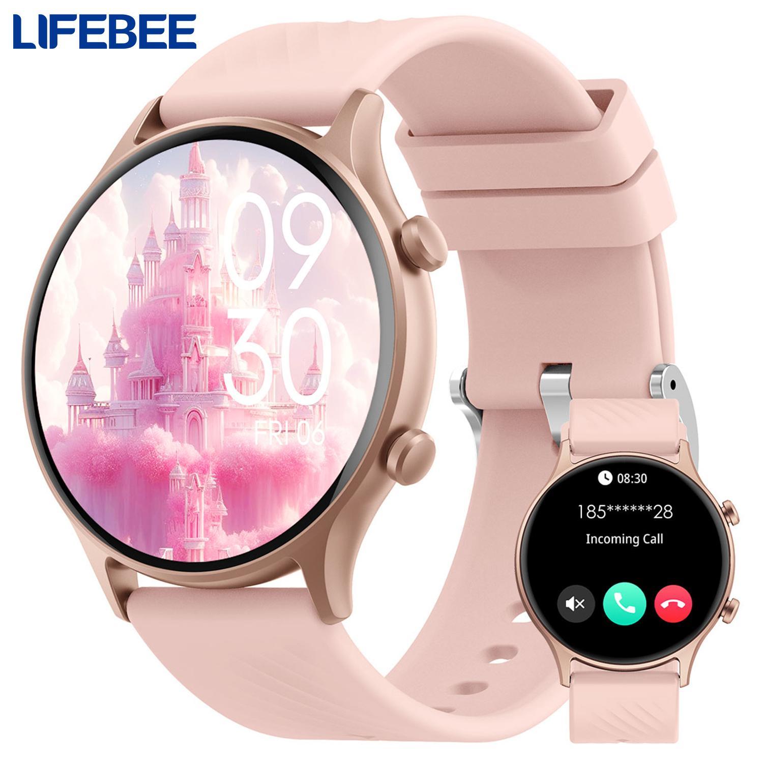 LIFEBEE Multifunctional Smart Watch for Women Men, (Answer/Make Calls) Fashionable Digital Health Smartwatch IP67 Waterproof Activity Sports Tracker for Women Men Wristwatch