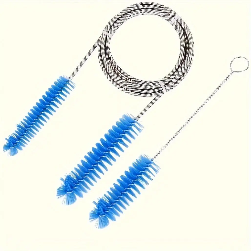 Tube cleaning brush set, tube brush, portable brush set, Cleaning Tools, Cleaning Supplies, suitable for most odorless solid accessories of mask tubes.