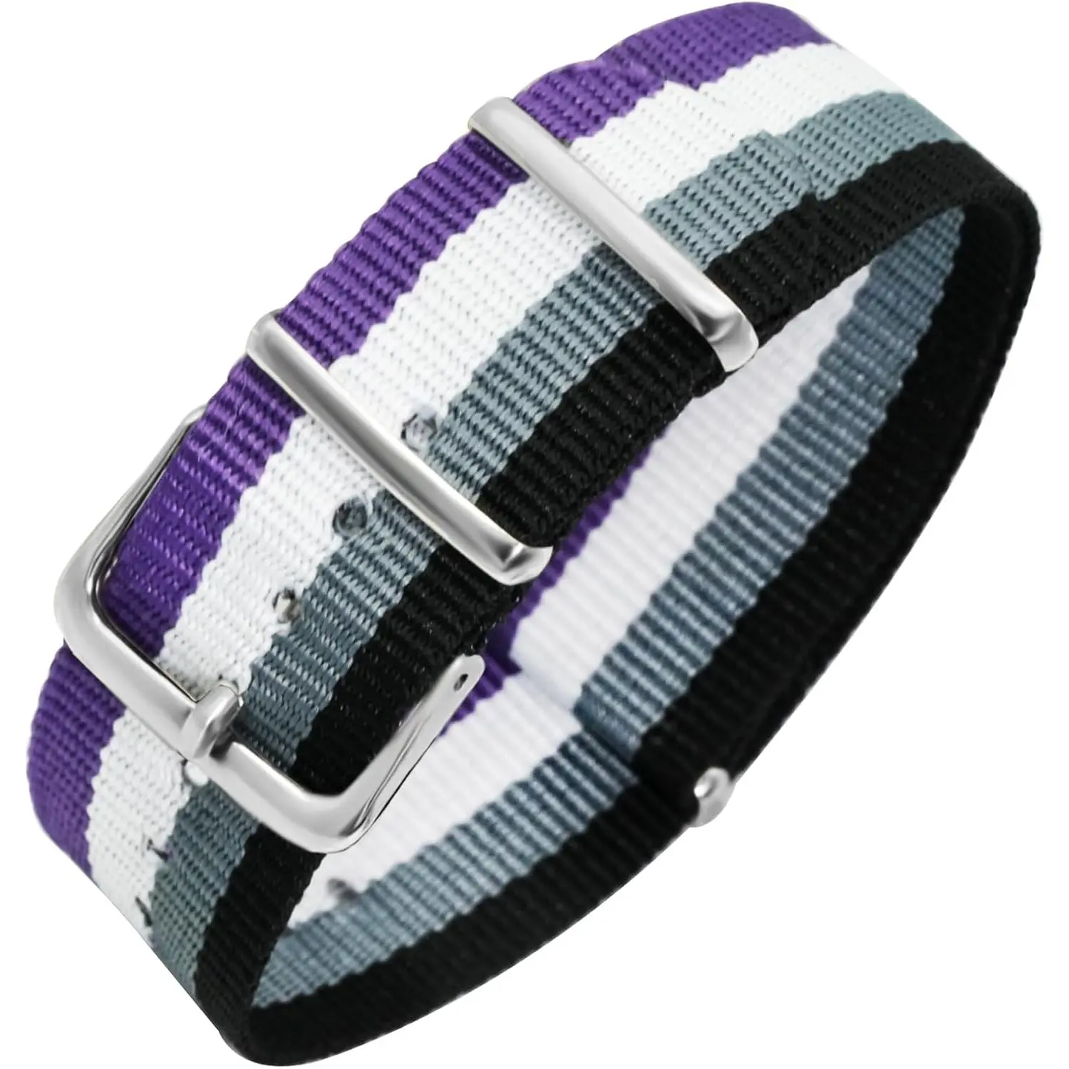 LGBT Rainbow Wristband for Women, Men - Adjustable Pride Bracelet for Gay, Lesbian, Bisexual, Nonbinary, Asexual - LGBTQ Pride Accessories