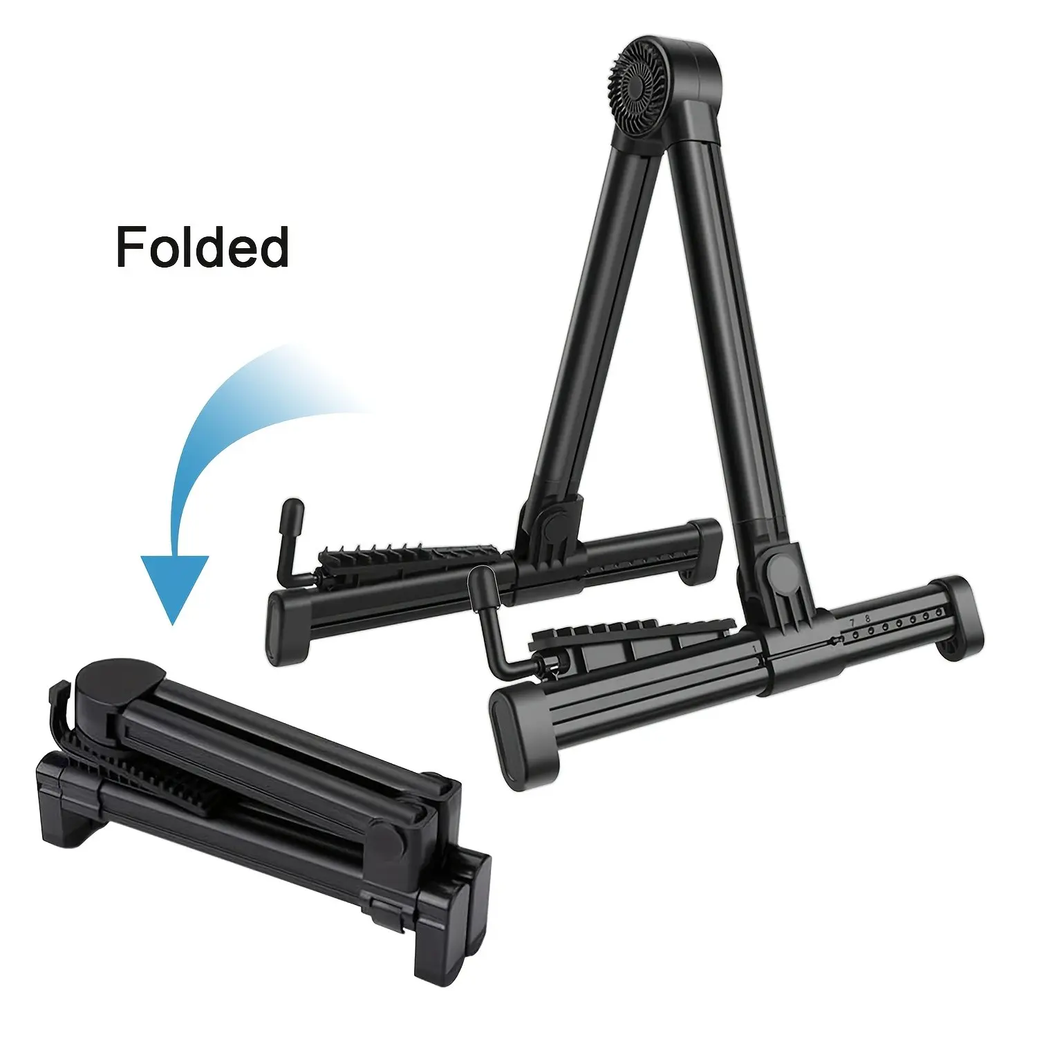 1PC Foldable ABS Acoustic Guitar Stand, Portable & Lightweight, Suitable for Guitar, Violin, Pipa, Ruan and Other String Instruments, Acoustic Holder