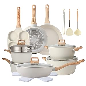 16PCS Pots and Pans Set Non Stick Cookware Set Nonstick with Cooking Set