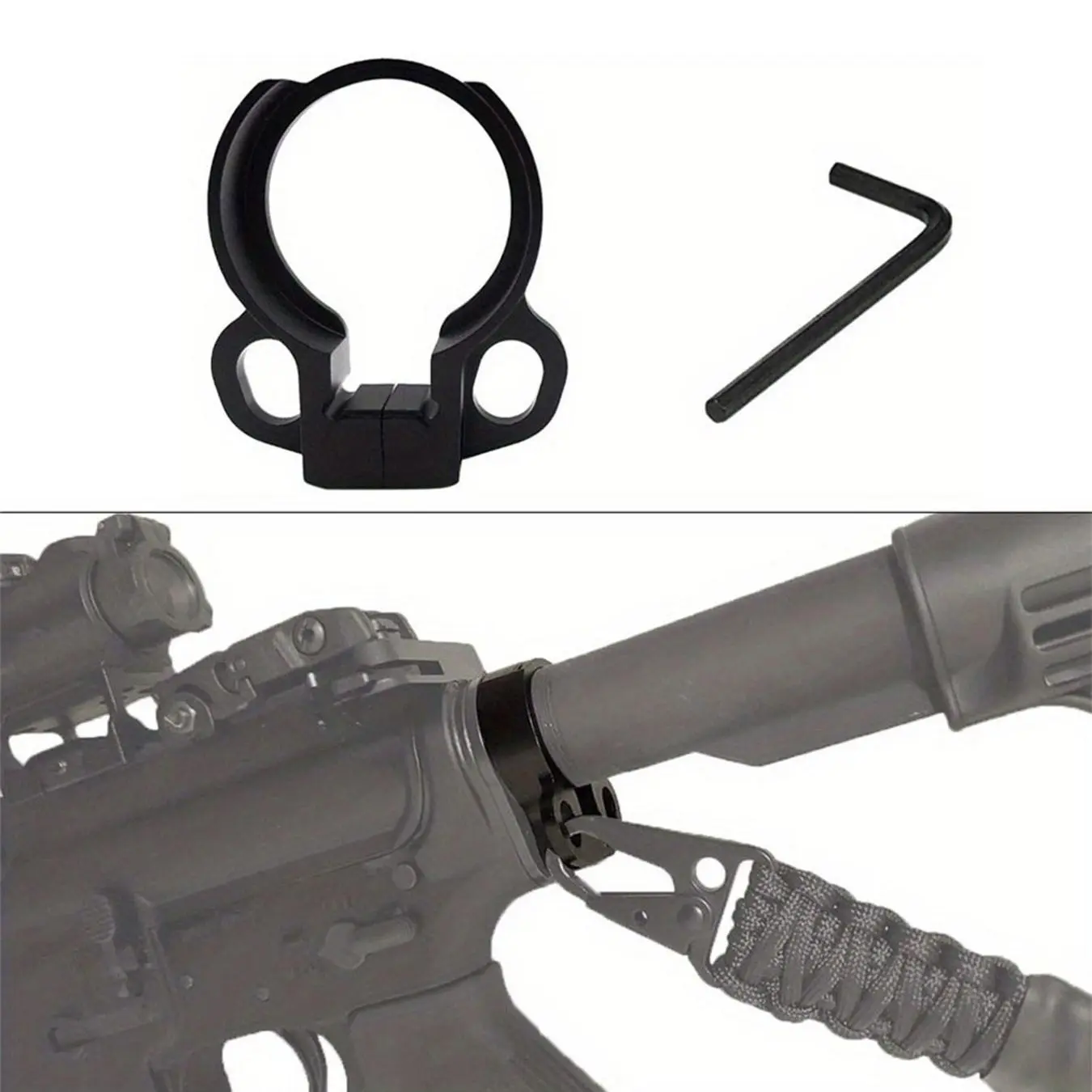 1/2pcs Dual Ring Harness Adapter, Metal Qd Buckle Attachment, Compatible with Sr-556/762/22, Ar-556, Fixing Components