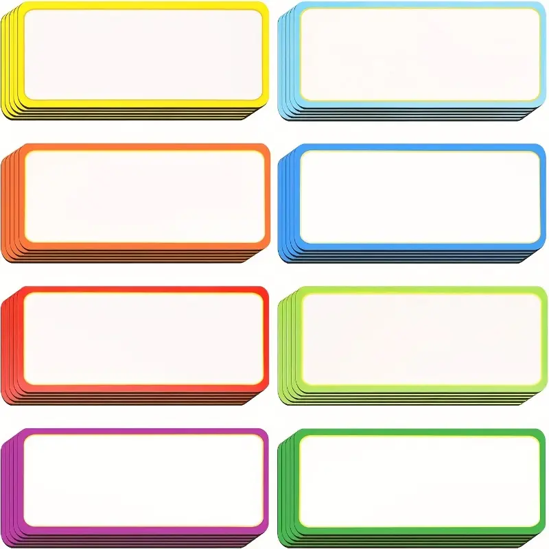 30/45pcs color magnetic label stickers - dry erase & name tag whiteboard, crafts, refrigerator, Decor - 9 colors