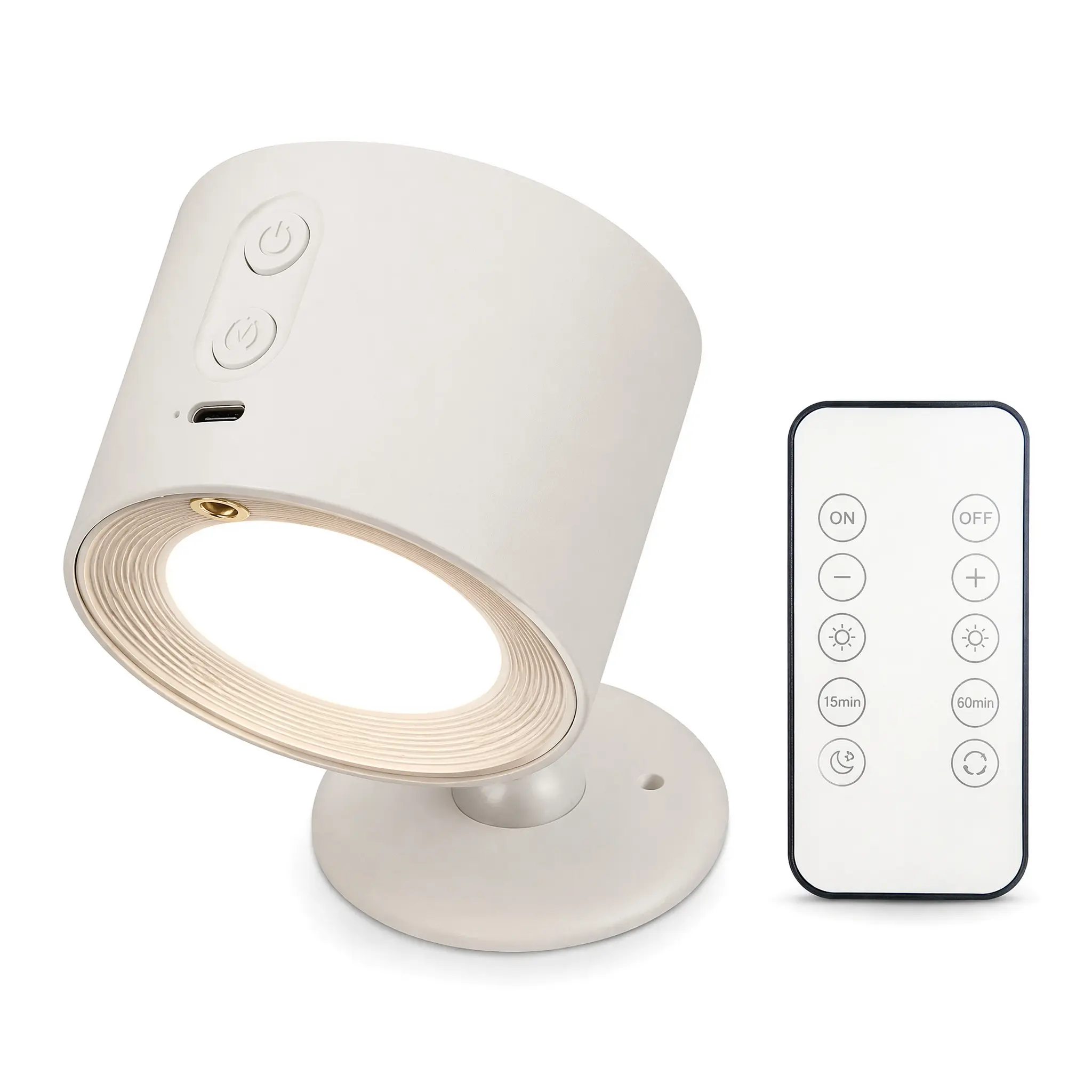 LED Star Moon Projector Wall Light, 360° Adjustable Remote Control Wall Mounted Night Lamp, USB Rechargeable Dimmable with 15/30/60min Timer, Warm White & RGB Modes for Bedroom Kids Room Living Room Home Decor