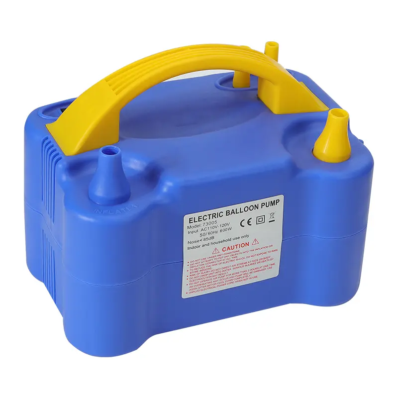 Electric Portable Balloon Pump with Dual Nozzles | Air Pump for Balloons, Blower Pump Inflator for Decoration, Birthday Parties [110V~120V, 600W]