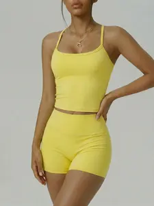 High-Elastic Quick-Dry Yoga Set, Slimming and Shaping, Beautiful Back Design, Women's Yoga Wear, Comfortable and Stylish