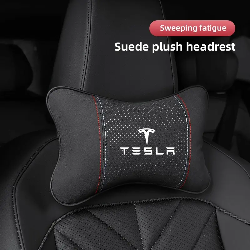 Car Headrest/Lumbar Support Auto Neck Pillow Waist Cushion For Tesla Model 3 Model S Model X Model Y Cybertruck Roadster SpaceX