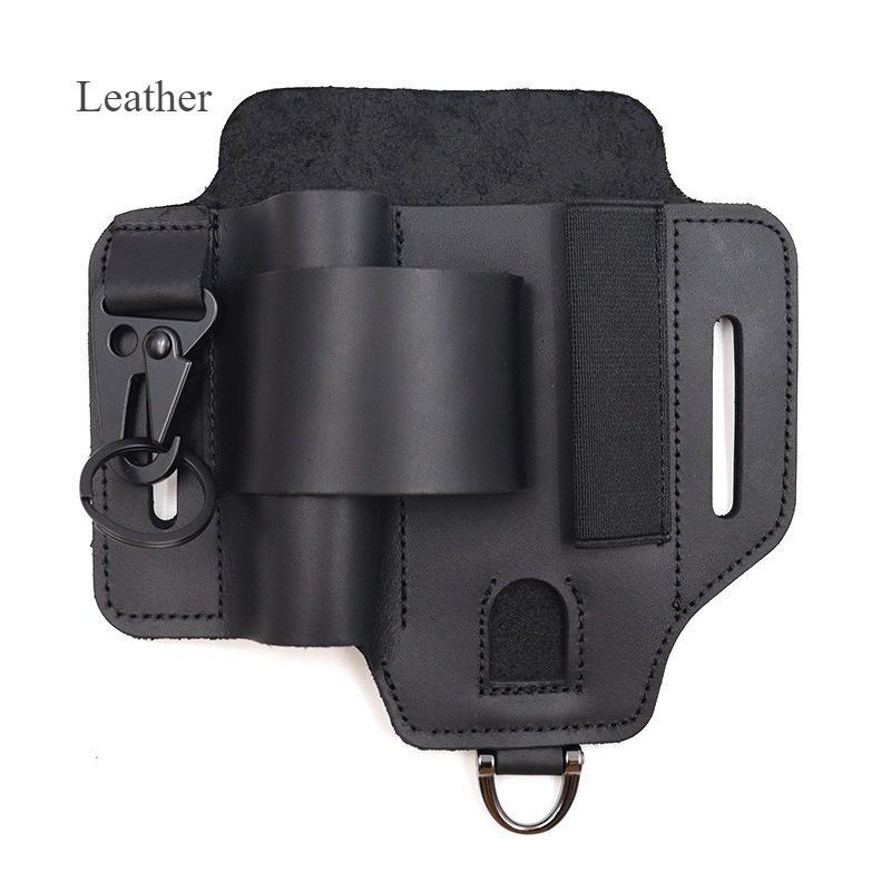 Multifunctional Tool Holster, 1 Count Portable Pu Leather  Tools  Storage Bag, Wide Application Belt Knife Storage Box for Outdoor Camping bag backpack magazine pocket