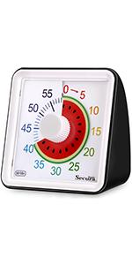 60-Minute Visual Countdown Timer, 7.5-Inch Oversize Classroom Visual Timer for Kids and Adults, Durable Mechanical Kitchen Timer Clock with Magnetic Backing (Blue)