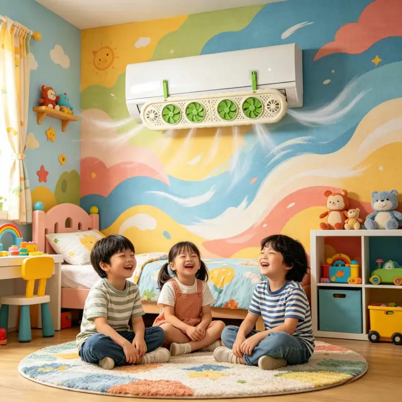 Foldable Air Conditioner Wind Deflector Baffle, Punch-Free Easy Installation Accessories, Block Direct Cold Blowing To Protect Shoulder & Neck Health, Circulate Gentle Air Without Condensation, Gentle Airflow, Keep Room Comfortable, Health Protection