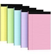 3pcs Legal Pads 8.5 x 11, Notepads 8.5 x 11 College Ruled Notebook, Writing Pads of Paper,Yellow Note Pads, Memo Pad Papers Perforate Legal Notepads Narrow Ruled Line,30 Sheets/Pack