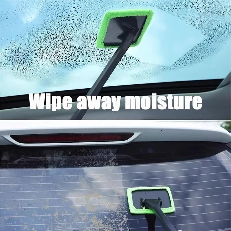 Car Window Cleaning Brush Kit, Windshield Cleaner Tool, Interior Car Glass Wiper Long Handle Auto Accessories, Car Cleaning Supplies, Durable & Effective, Car Washing Kit