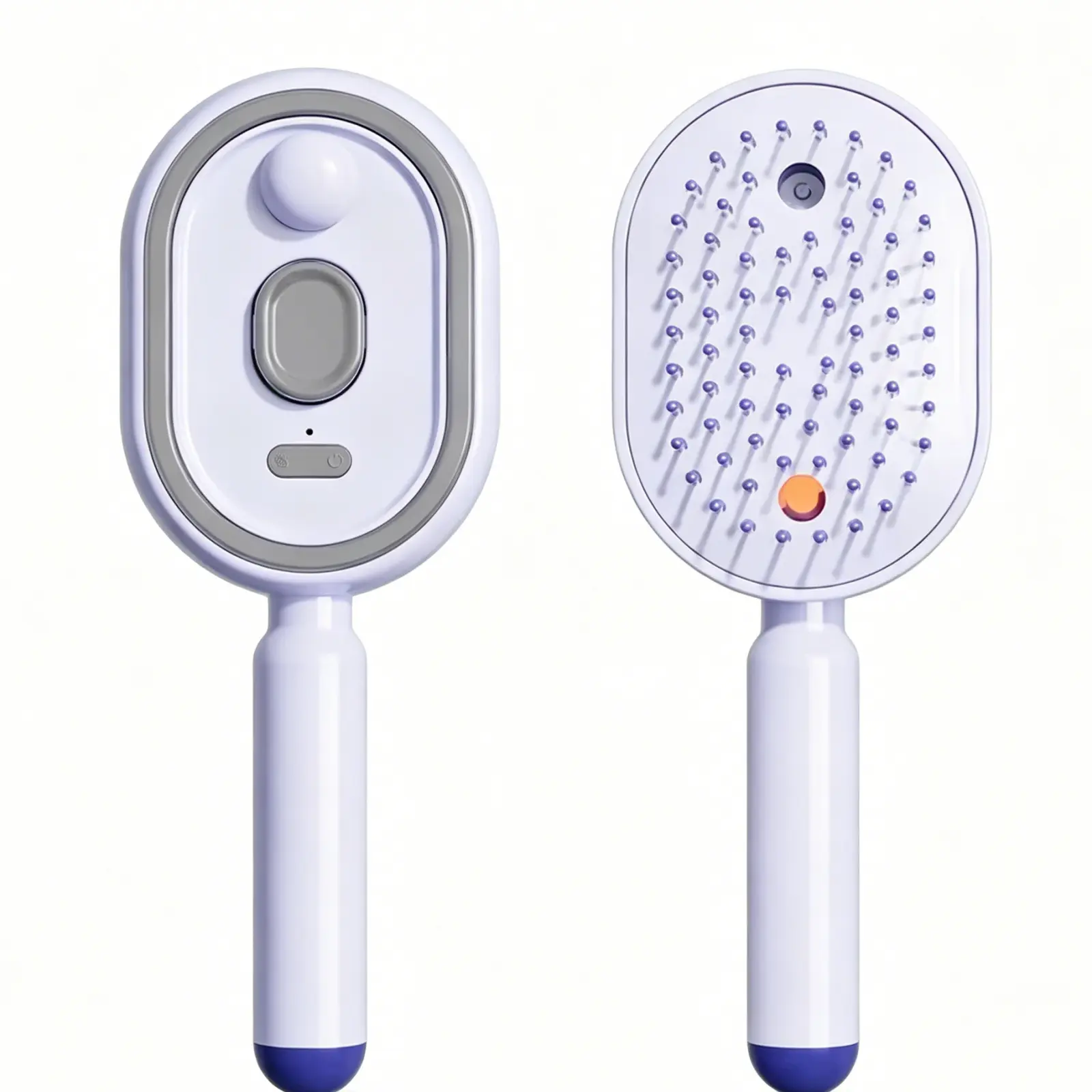 Mist Spraying Hair Massage Brush, Essential Oil Atomizing Hair Styling Tool, One-Click Self-Clean Detangling Hair Brush, Anti Static Fluffy Aroma Therapy Hair Care Comb