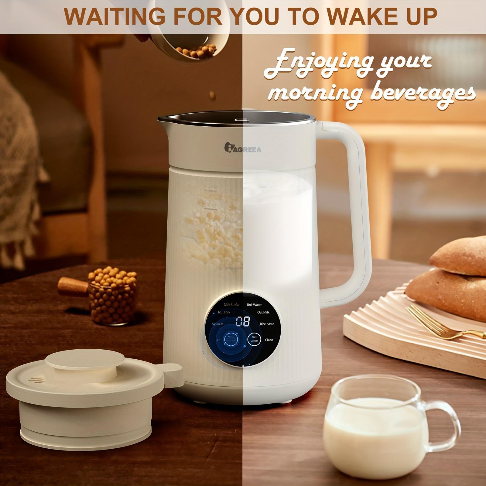 IAGREEA Automatic Nuts Milk Maker, Nut Milk Machine, Plug and Play 1000ML Milk Maker, Multifunctional Juicer for Coffee, Grain and Juice, Household Kitchen Appliances, Gift #GLOBAL PICKS