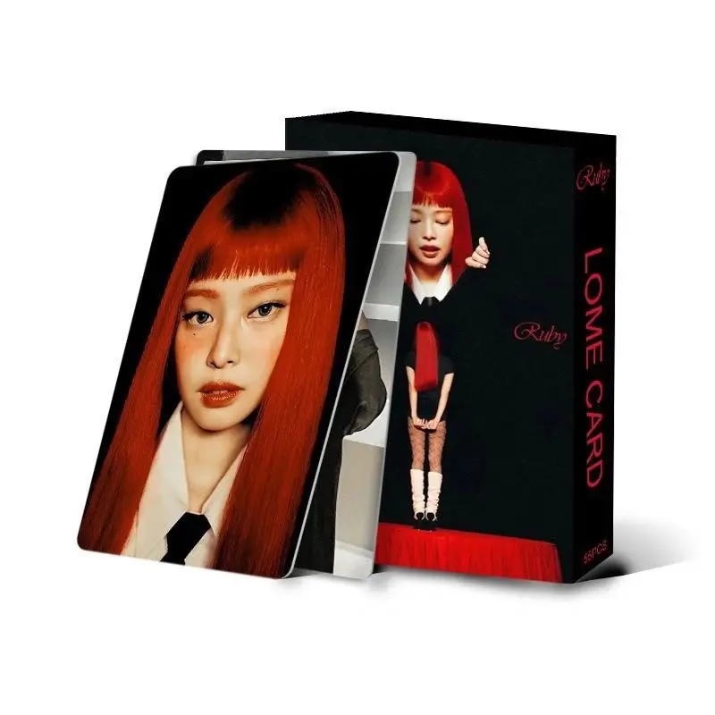 55pcs JENNIE photo card concept photo series showcases card .popular group support cards, classic collectible cards, holiday gifts, new collectible greeting cards, card display collection, pop music merchandise