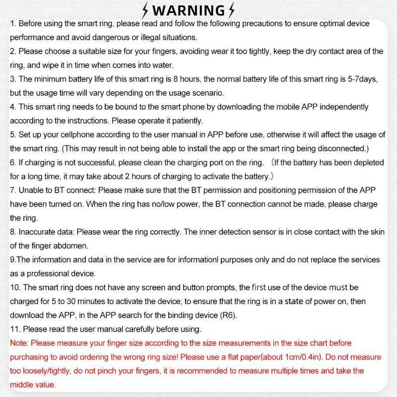 LIFEBEE Smart Health Ring for Women Men, Wearable Fitness Tracker with Heart Rate, Sleep Monitoring, Step Counting, IP68 Waterproof Compatible for iPhone and Android, No Subscription Fee.